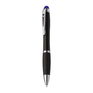 Logo light ball pen with touch pen La Nucia